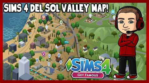 Sims 4 Get Famous Del Sol Valley World Map Youtube