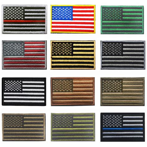 Embroidered American Flag Patch 3d Tactical Patches Fabric Us Army