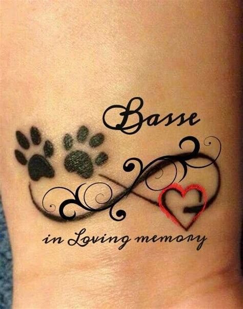Image Result For Pet Memorial Tattoos Inside Wrist Pawprint Tattoo