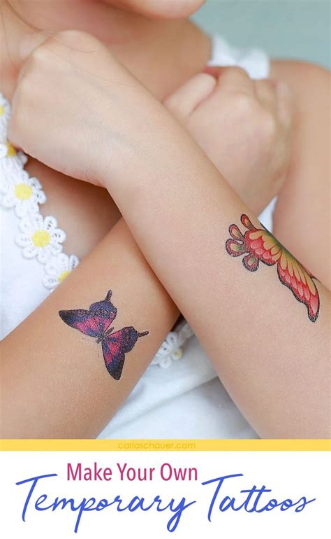 How To Make Your Own Temporary Tattoos Carla Schauer Designs