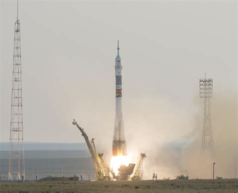 International Trio From Us Russia And Japan Launches To Space Station