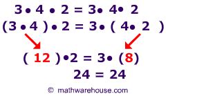 Associative property involves 3 or more numbers. Definition of Associative Property with examples and non ...