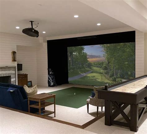 Custom Indoor Golf Simulators In Home Golf Simulators Trugolf