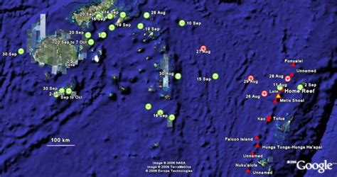 Fiji Volcano Map