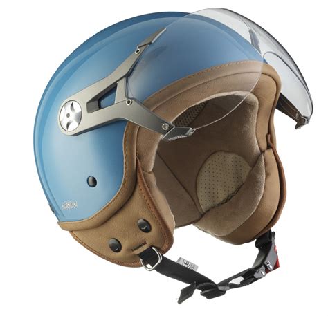 Soxon Sp 325 Mono Crystal Blue · Cruiser Moto Helmet Mofa Vintage