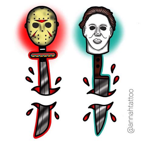 Michael Myers And Jason Voorhees Tattoo