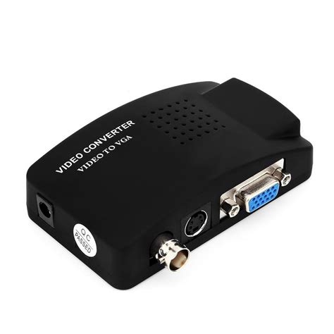 Herchr Composite Tv Bnc S Video To Vga Video Converter Adapter For Dvr