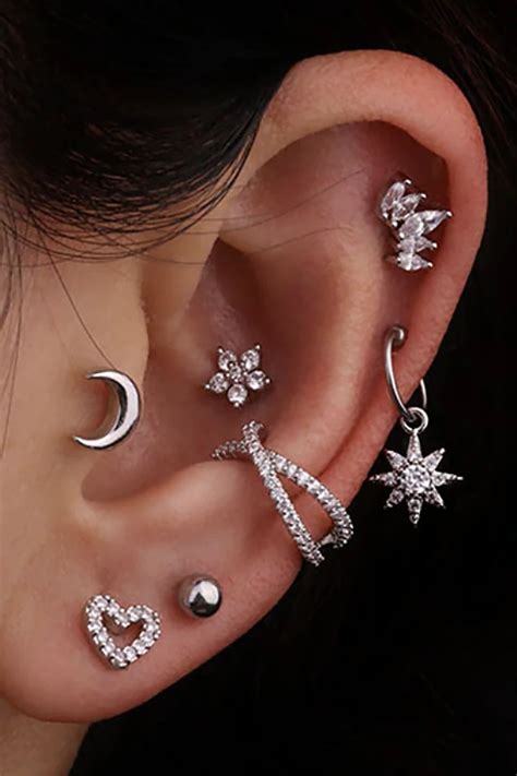 Bijoux Piercing Septum Unique Ear Piercings Ear Piercings Chart Ear