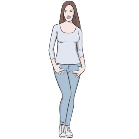 How To Draw A Woman Standing Step By Step