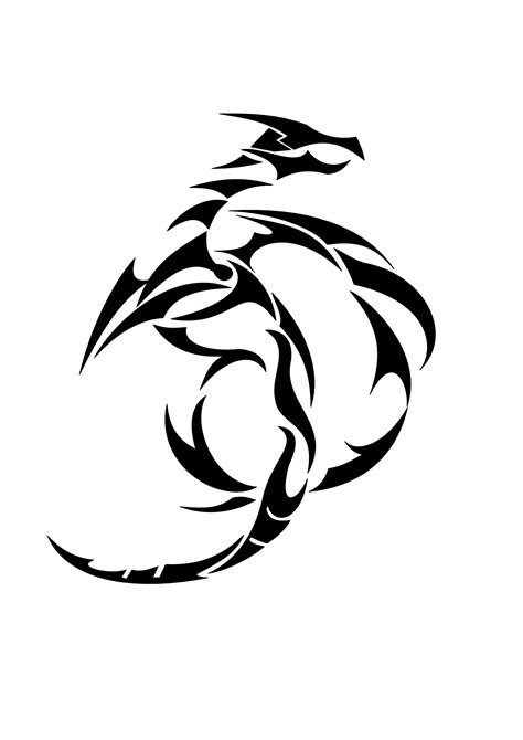 Dragon Clipart Black And White