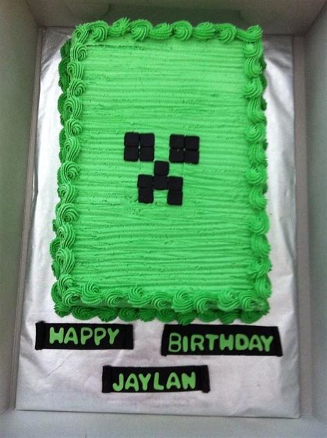 Minecraft Creeper Cake Decorated Cake By Caymancake Cakesdecor
