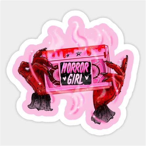 Horror Girl Horror Sticker Teepublic