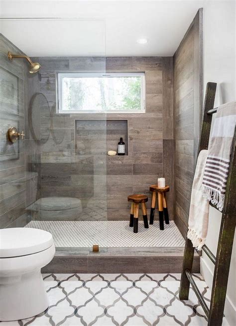 65 Encouraging Farmhouse Bathroom Shower Decor Ideas And Remodel