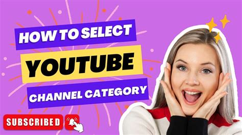 How To Select Youtube Channel Category Youtube Channel Category