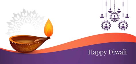 Happy Diwali Stylish Banner 676085 Vector Art At Vecteezy