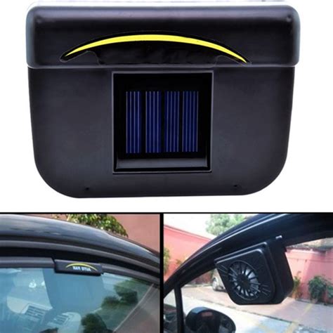 Abs Solar Powered Car Window Windshield Auto Air Vent Cooling Fan