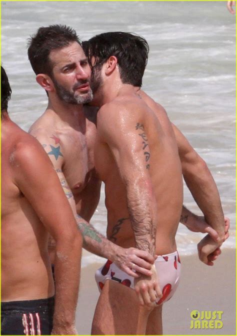 Marc Jacobs And Harry Louis Shirtless Speedo Pda In Rio