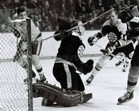 Gerry Cheevers Boston Bruins Redaktionelles Bild Bild Von Eishockey