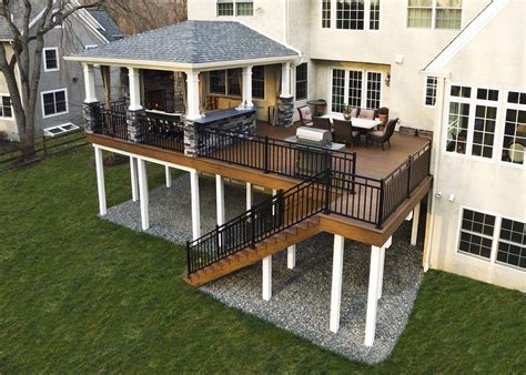 This Custom Deck And Porch Showcases Timbertech Walnut Evolutions