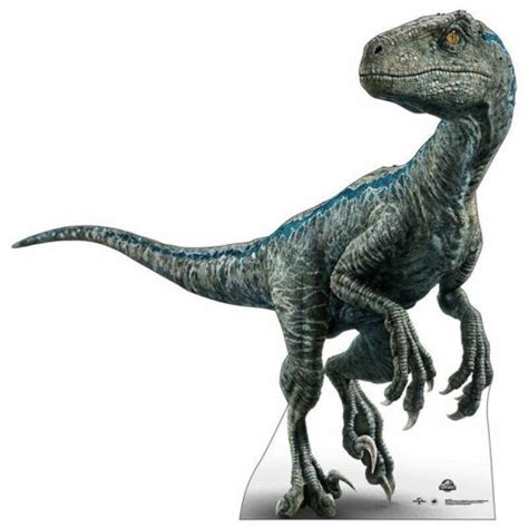 Jurassic World Park Velociraptor Dinosaur Blue Lifesize Standup Standee