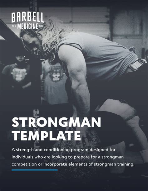 Strongman Training Template