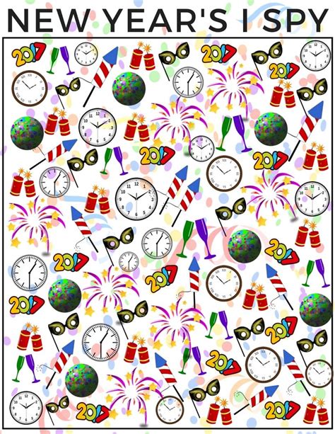 Totally spies coloring pages dinokids org cartoon coloring. New Years Counting I SPY Activity for Kids {FREE Printable ...