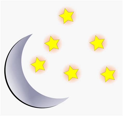 Luna Con Estrellas Animado Hd Png Download Kindpng