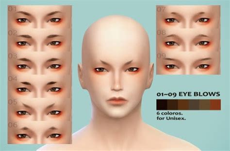 My Sims 4 Blog Eyebrows For Males And Females By Imadako