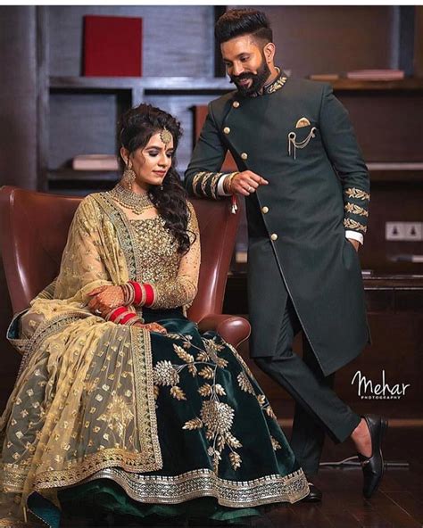 Beautiful Jodi ️😍 Couple Wedding Dress Wedding Outfits For Groom Indian Wedding Photography