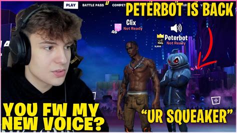 Clix Reunites With Peterbot And Gets Confronted About His New Voice