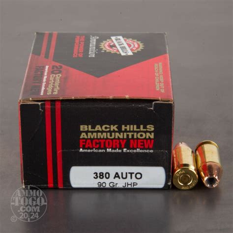 380 Auto Acp Jacketed Hollow Point Jhp Ammo For Sale By Black Hills