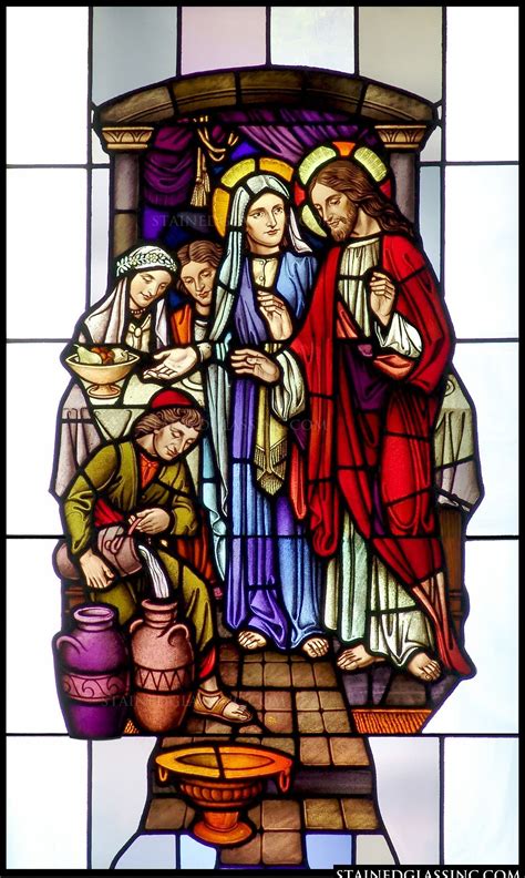 Marriage Of Cana With Images Stained Glass Church Stained Glass