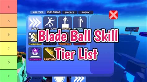 New Blade Ball Skill Tier List September 2023 All Abilities