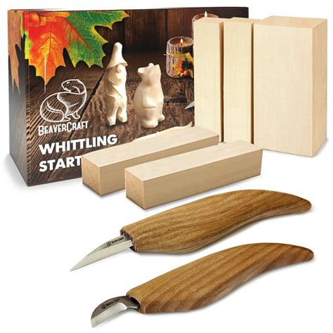 Beavercraft Wood Carving Kit S16 Whittling Wood Knives Kit Widdling