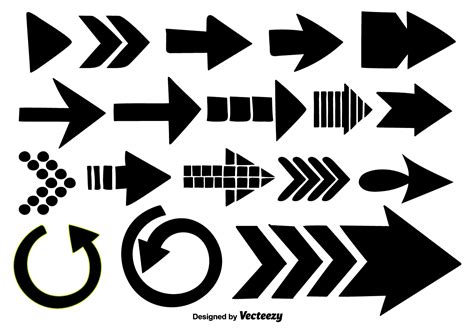 Hand Drawn Arrows Collection Vector Elements 116025 Vector Art At