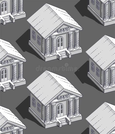Bank Buildings Seamless Background Backdrop For Financial Business Or
