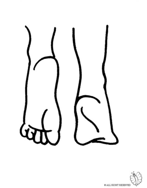 The 20 Best Ideas For Feet Coloring Pages For Kids Best Collections