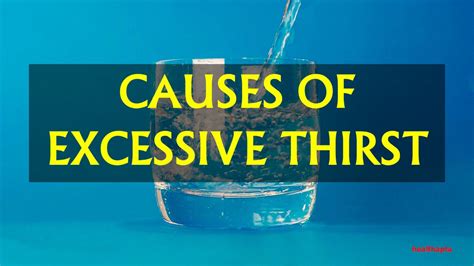 Causes Of Excessive Thirst Youtube