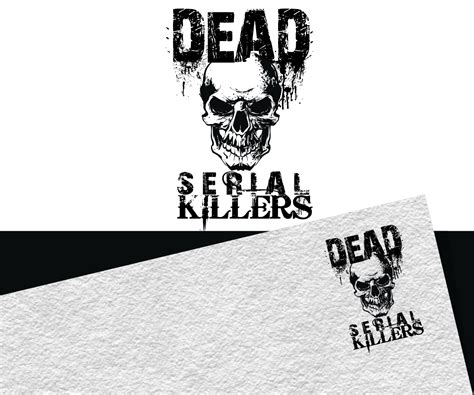 Masculine Bold Logo Design For Dead Serial Killers By Jay Design