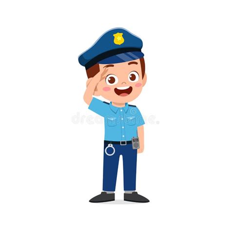 Cute Little Police Boy Stock Illustrations 364 Cute Little Police Boy