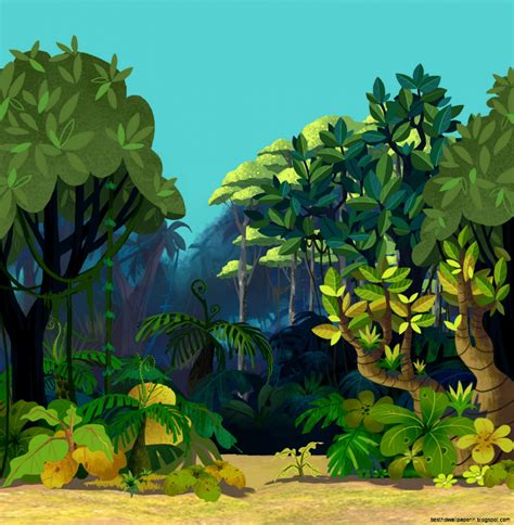 Cartoon Jungle Backdrop