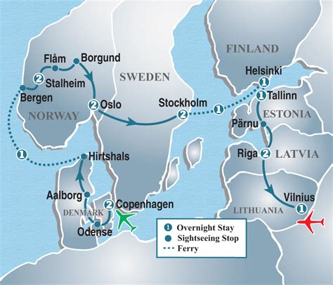 Scandinavia And Baltic Highlights Tour 6490 Includes Airfare 17 Days