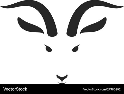 Goat Logo Royalty Free Vector Image Vectorstock