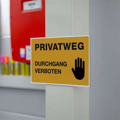 You might think about putting up ano trespassing. Schild Alu-Verbund signalgelb PRIVATWEG - DURCHGANG ...