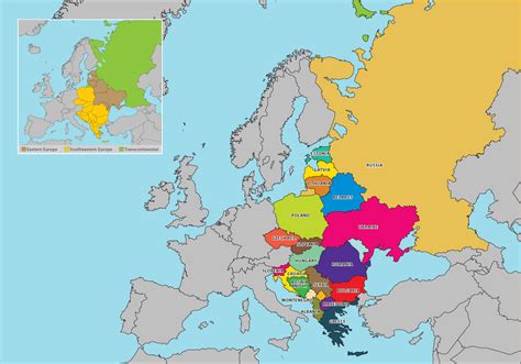 Eastern Europe Map Vector Download Free Vector Art Stock Graphics
