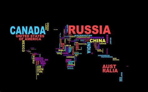 World Map Names Decor Hd Wallpaper Wallpaper Flare