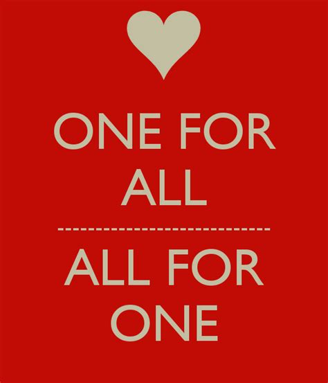 One For All All For One 4 Healthcommentary Healthcommentary