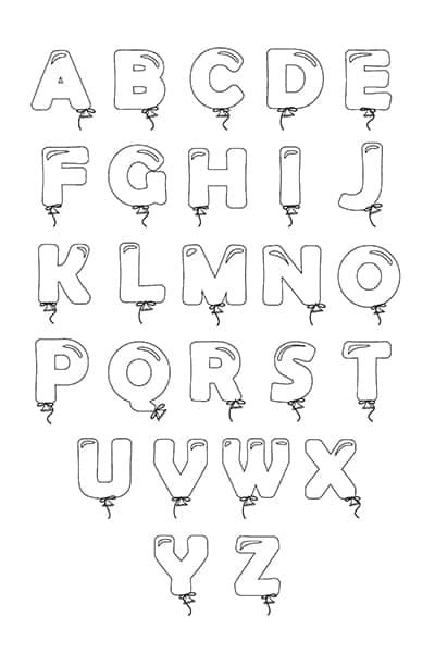 12 Free Printable Bubble Letters Alphabet Templates Abc Bubble