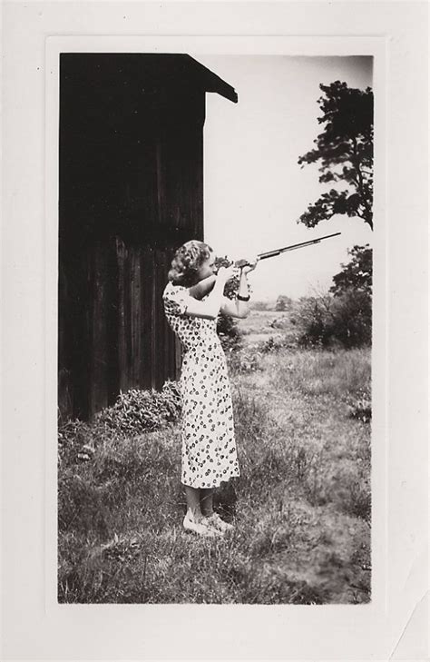 Call Me Madam 22 Funny Vintage Snapshots Of Women Posing With Guns