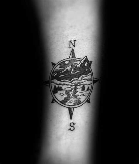 50 Small Compass Tattoos For Men Navigation Ink Design Ideas